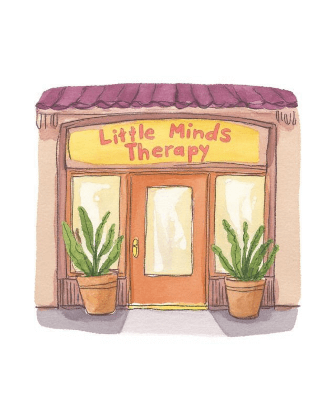Warm and welcoming therapy office door slightly ajar with soft light representing the inviting child therapy practice at Little Minds Therapy in Bethesda MD